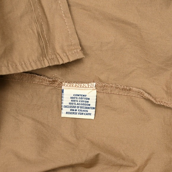 Vintage Coogi Shirt 3XL‎ Mens Military Button Up Back Logo Khaki Y2K Rare - Picture 11 of 12